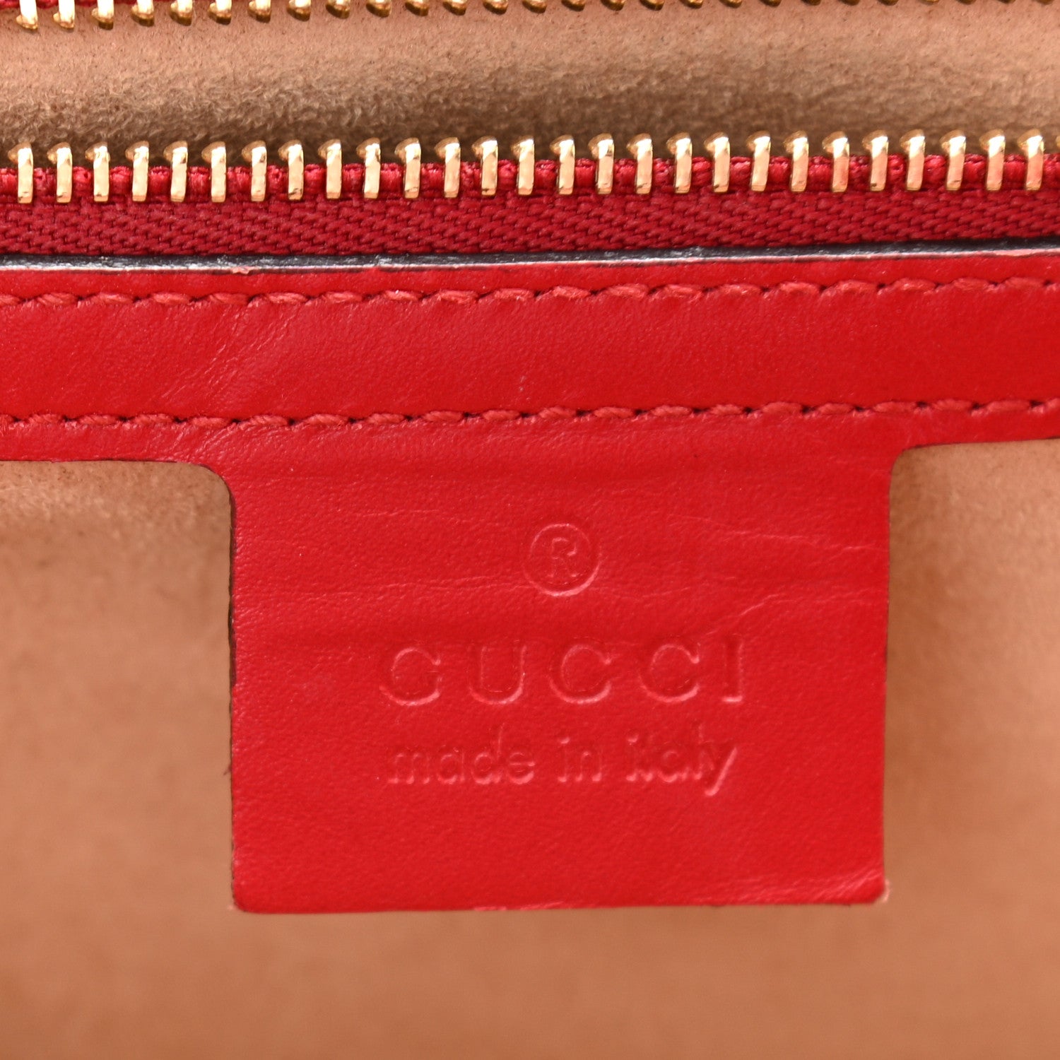 Gucci Guccissima Medium Padlock Shoulder Bag Hibiscus Red 12 of 21