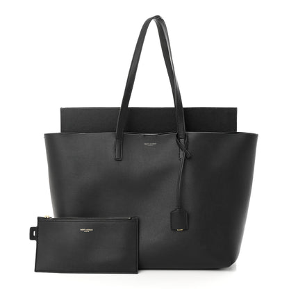 Saint Laurent Calfskin Large Shopping Tote Black 13 of 13
