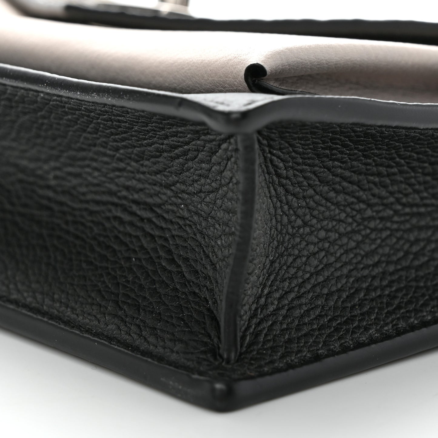 Soft Calfskin Snakeskin My Lockme Chain Bag BB Black White Beige