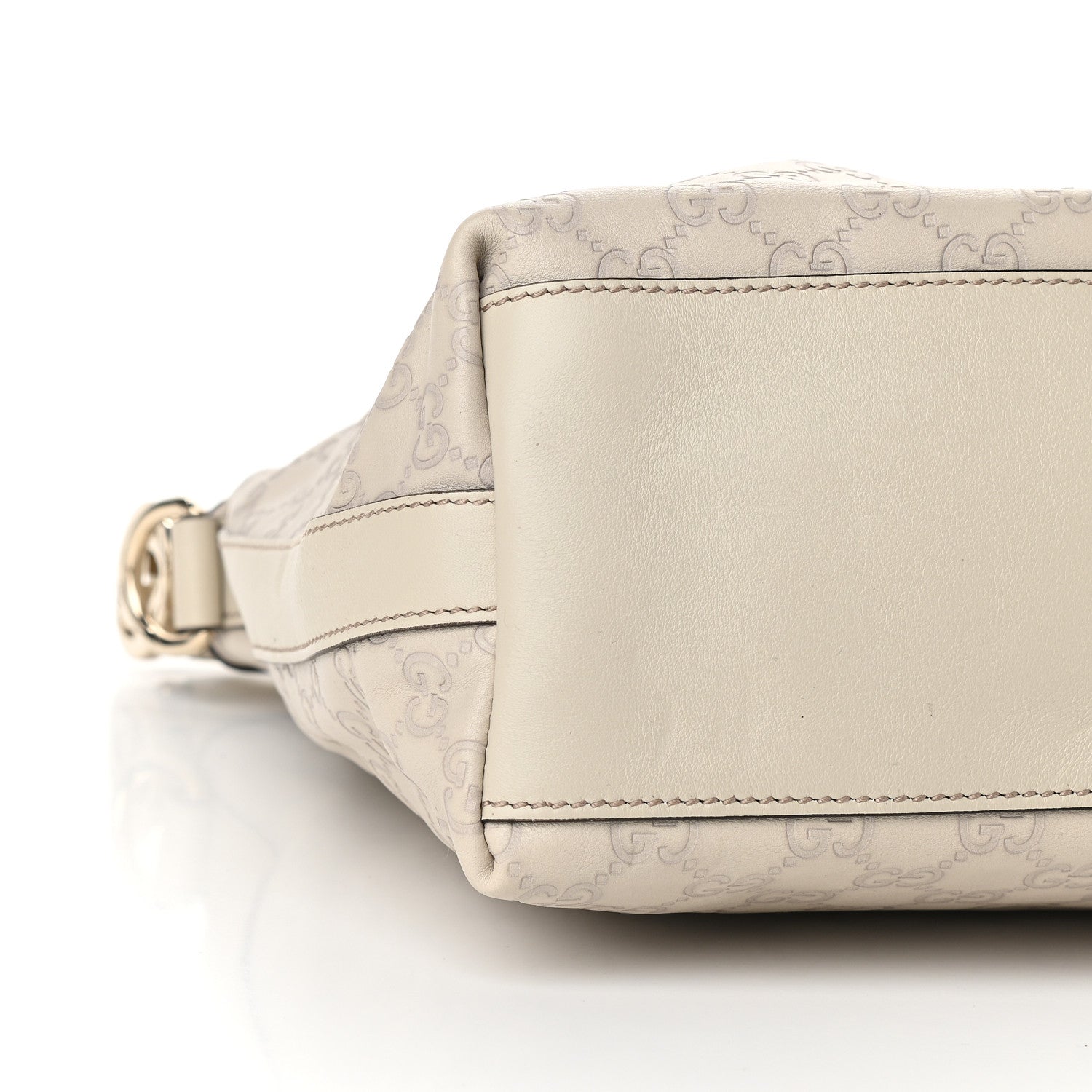 Gucci Guccissima Medium GG Twins Hobo Off White 8 of 10