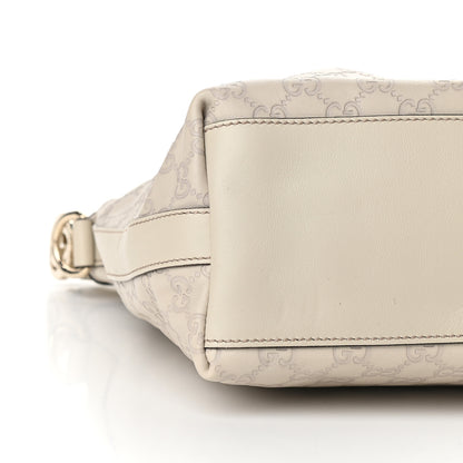 Gucci Guccissima Medium GG Twins Hobo Off White 8 of 10