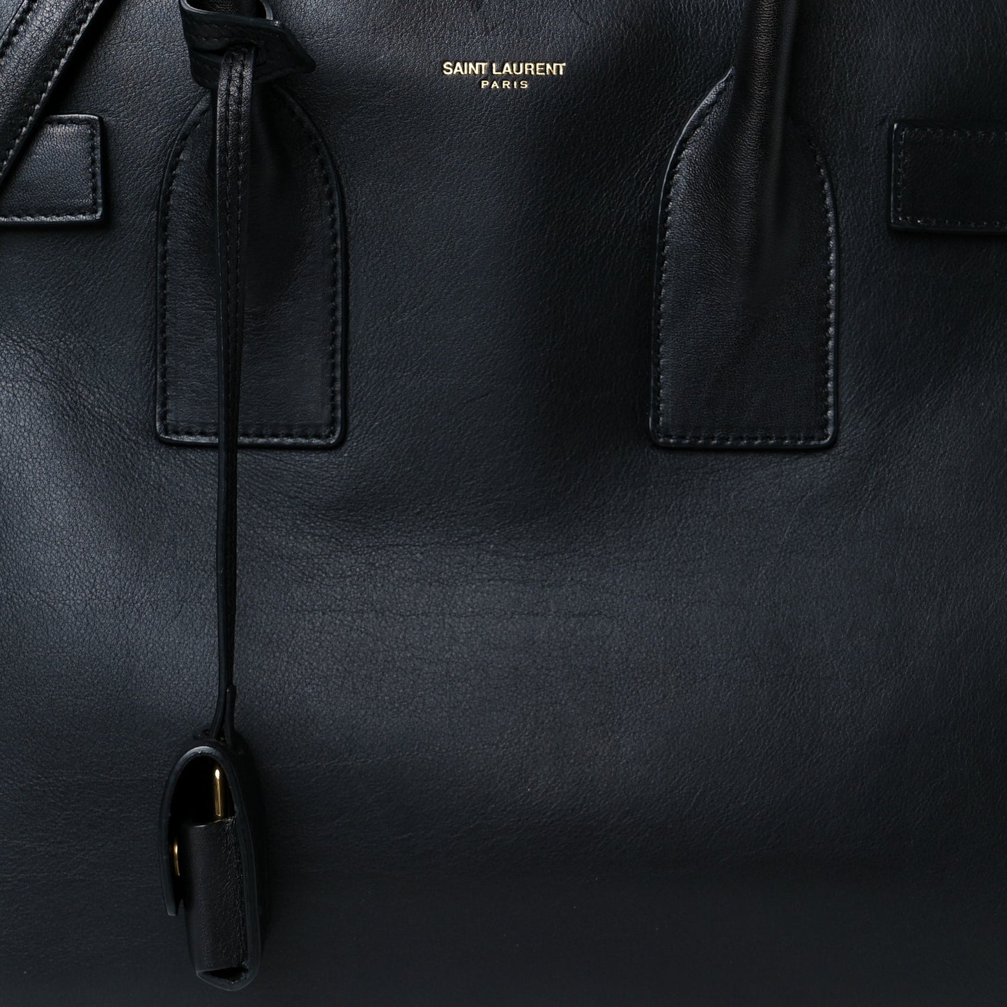 Calfskin Small Sac De Jour Black
