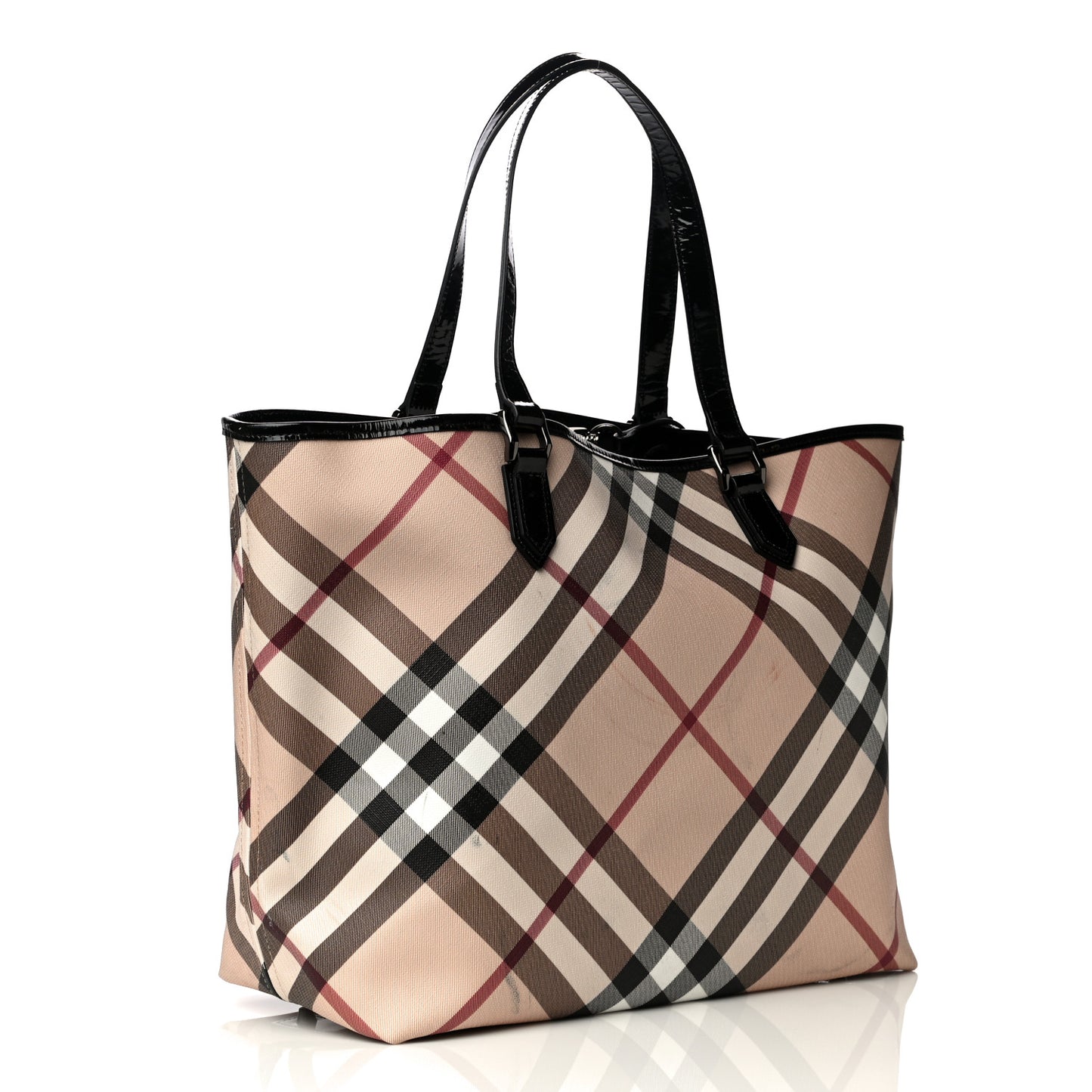 Nova Check Large Nickie Tote Black