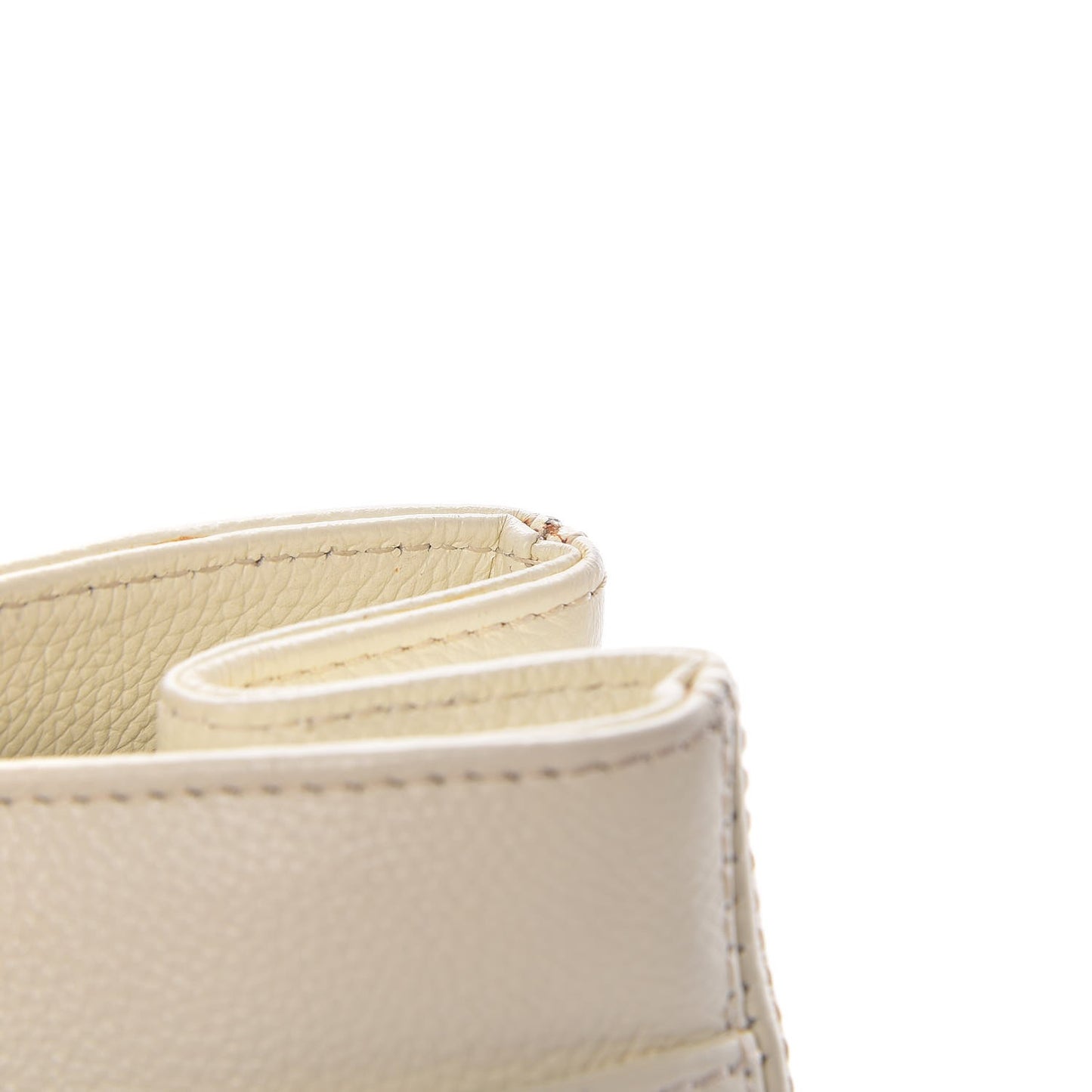 Calfskin Mademoiselle Lock Cerf Shopper Tote White