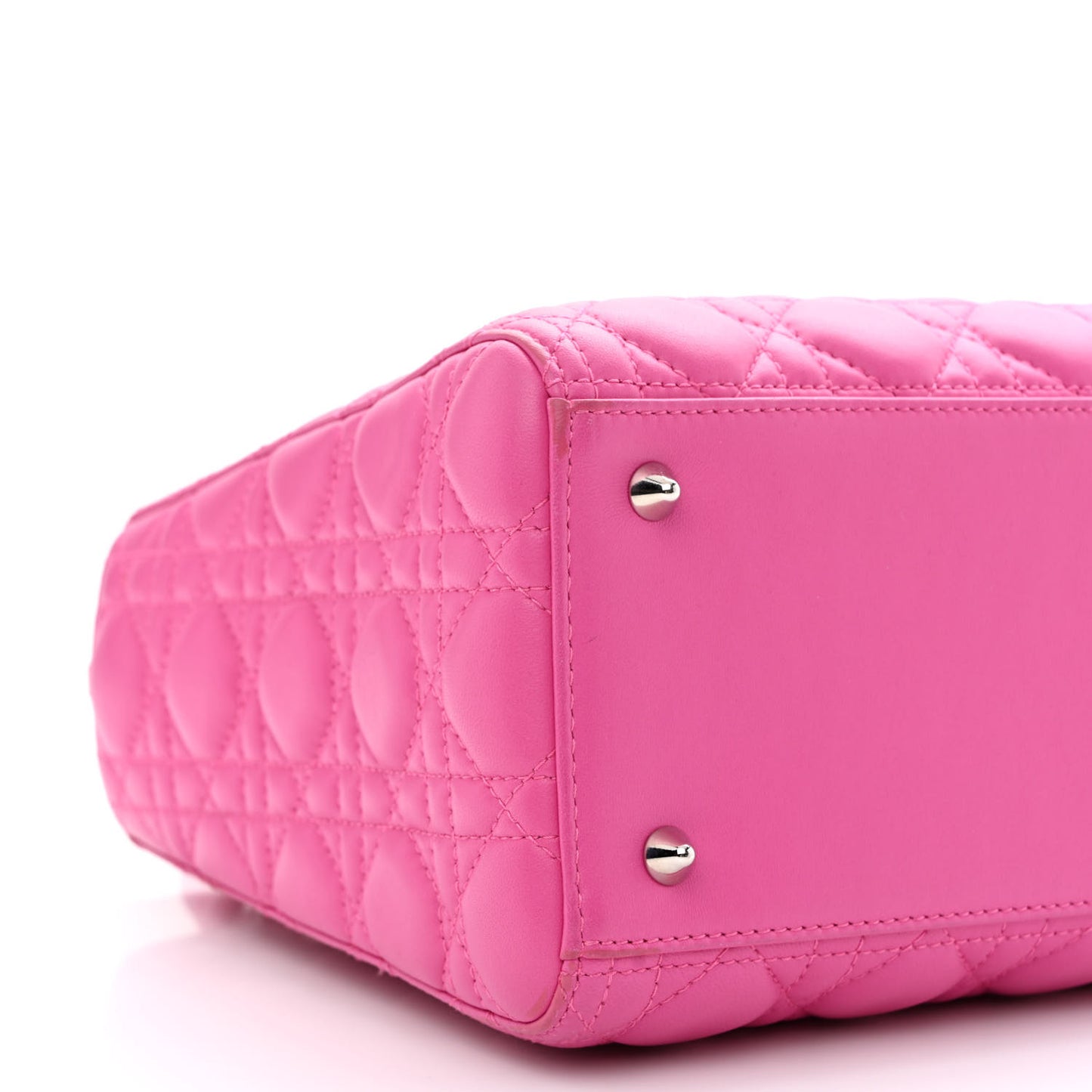Lambskin Cannage Medium Lady Dior Pink