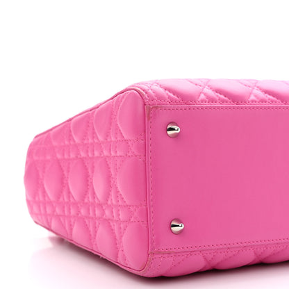 Christian Dior Lambskin Cannage Medium Lady Dior Pink 9 of 16