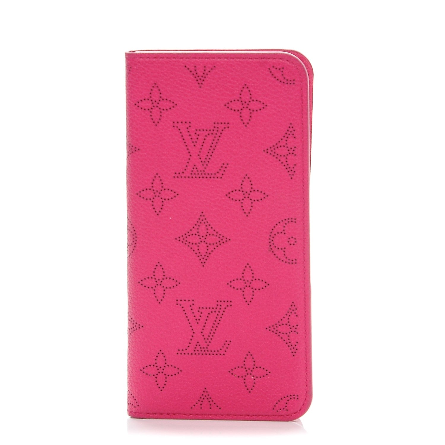 Louis Vuitton Monogram Cuir iPhone 7 Plus Folio Case Fuchsia 1 of 6