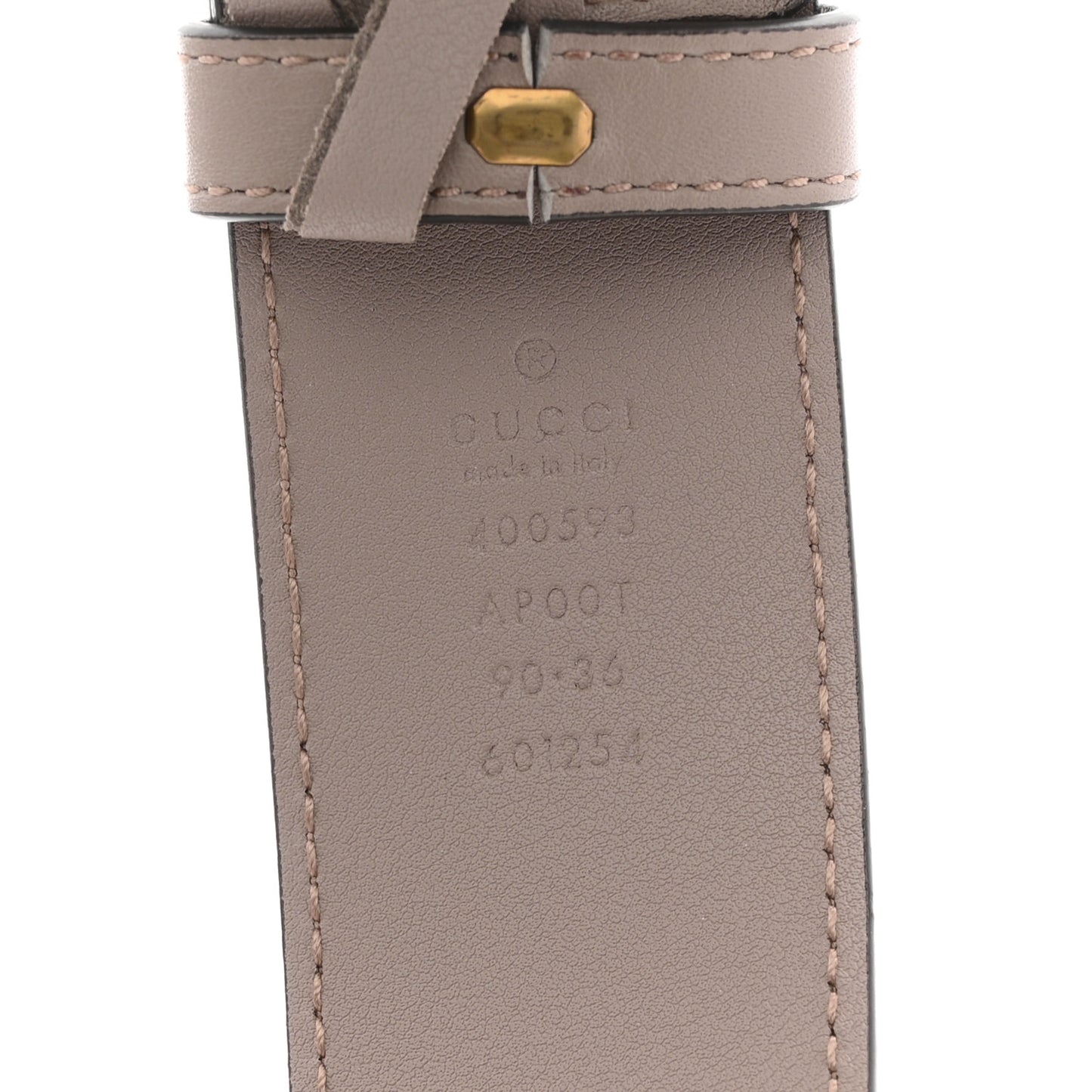 Calfskin Double G 40mm Belt 90 36 Porcelain Rose