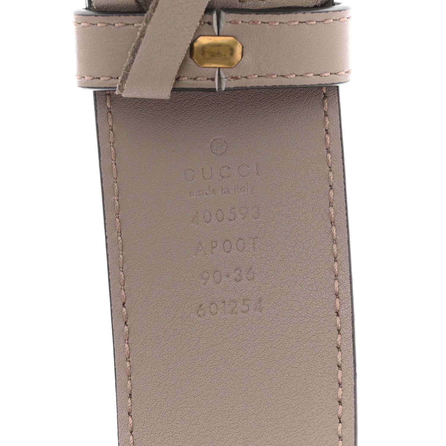 Gucci Calfskin Double G 40mm Belt 90 36 Porcelain Rose 5 of 7
