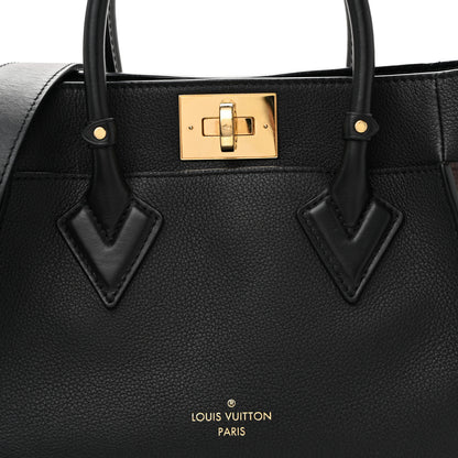 Louis Vuitton Calfskin Monogram On My Side PM Black 7 of 9