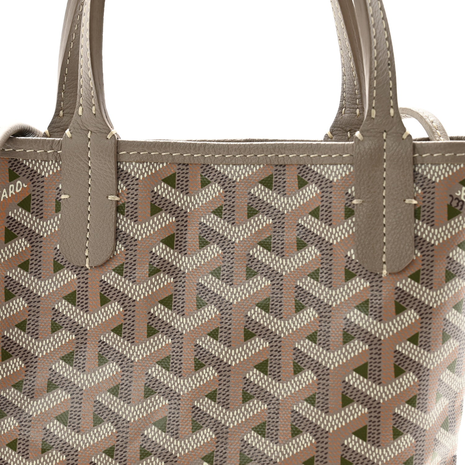 Goyard Goyardine Poitiers Claire Voie Tote Grege Khaki 8 of 11