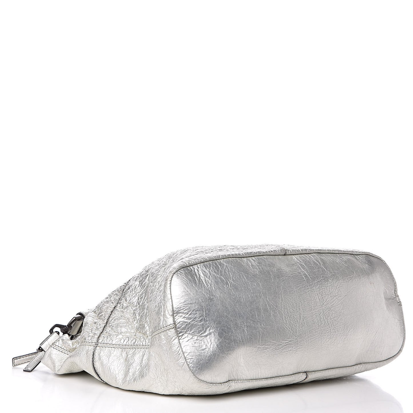 Crinkled Patent Large Nightingale Silver