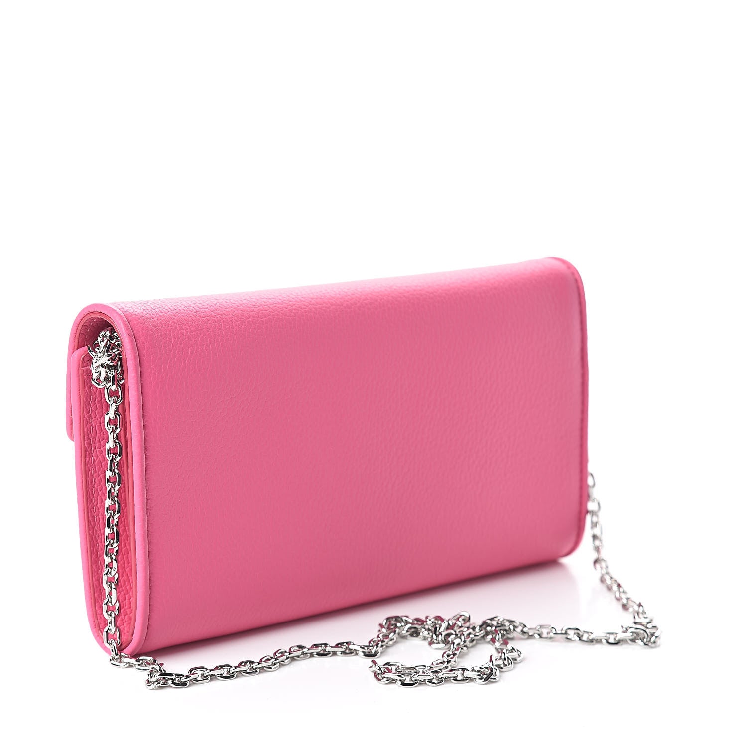 MCM Calfskin Large Patricia Wallet On Chain Pink 3 of 9