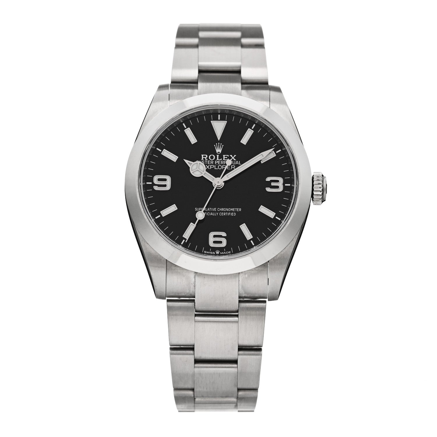 Rolex Stainless Steel 40mm Oyster Perpetual Explorer Watch Black 224270 1 of 5
