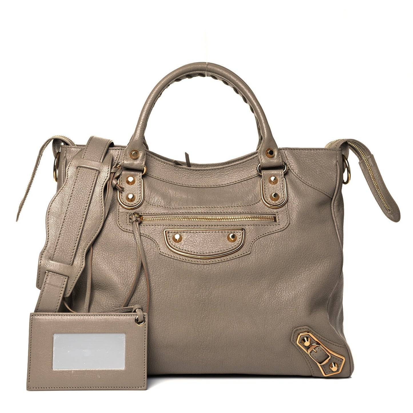 Chevre Gold Metallic Edge Hardware Velo Beige Dune Argille