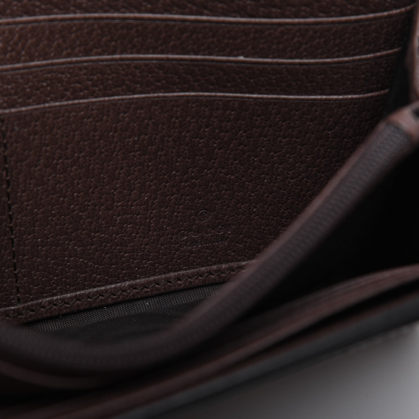 GG Supreme Monogram Web Ophidia Continental Wallet Brown