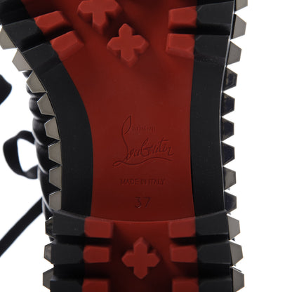 Christian Louboutin Calfskin Quilted Yetota Combat Boots 37 Black 7 of 8