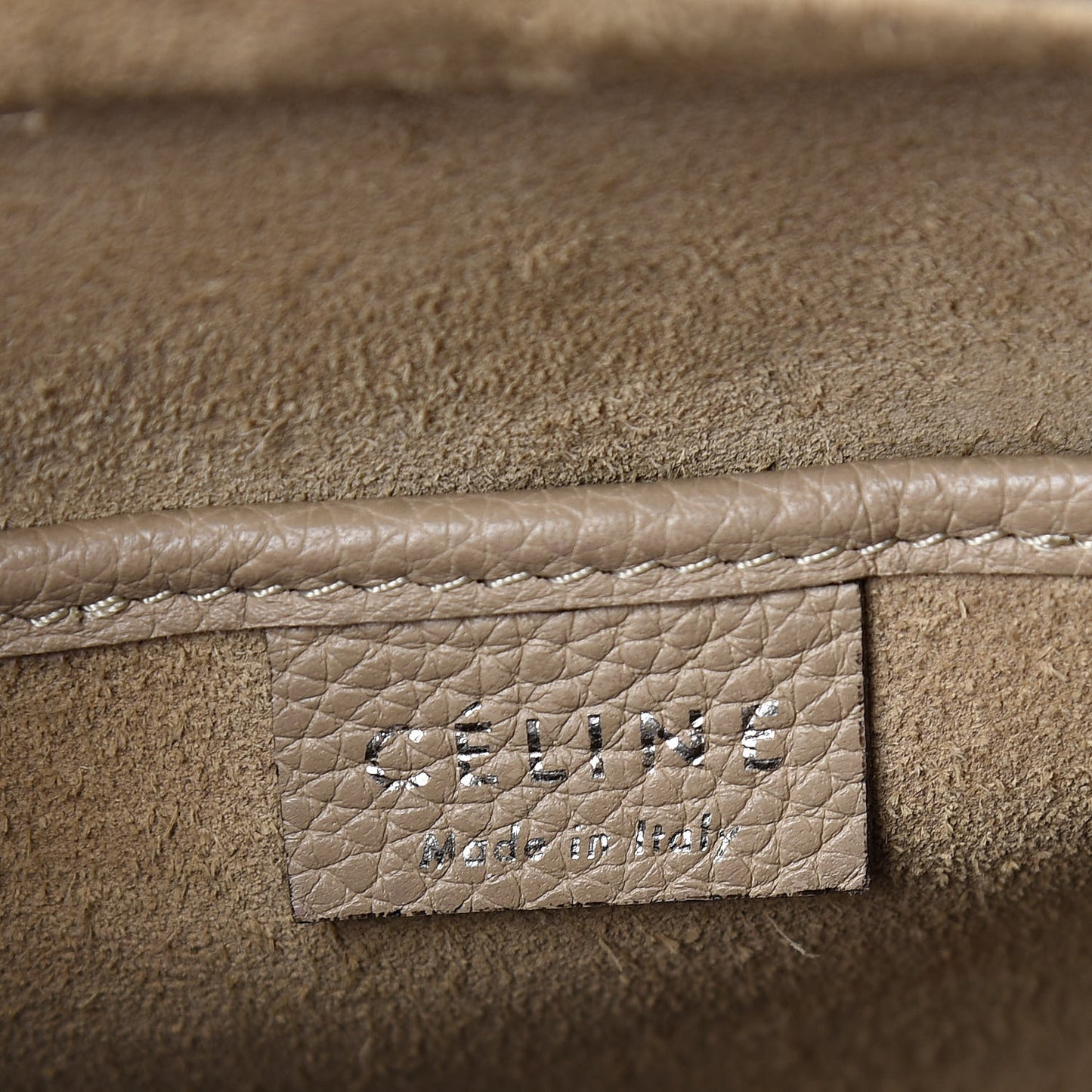 Drummed Calfskin Nano Luggage Dune