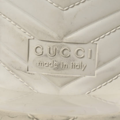 Gucci Rubber Gucci Logo Womens Platform 20/60mm Slide Sandals 35 Mystic White 8 of 14