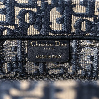 Christian Dior Oblique Small Book Tote Blue Multicolor 6 of 10