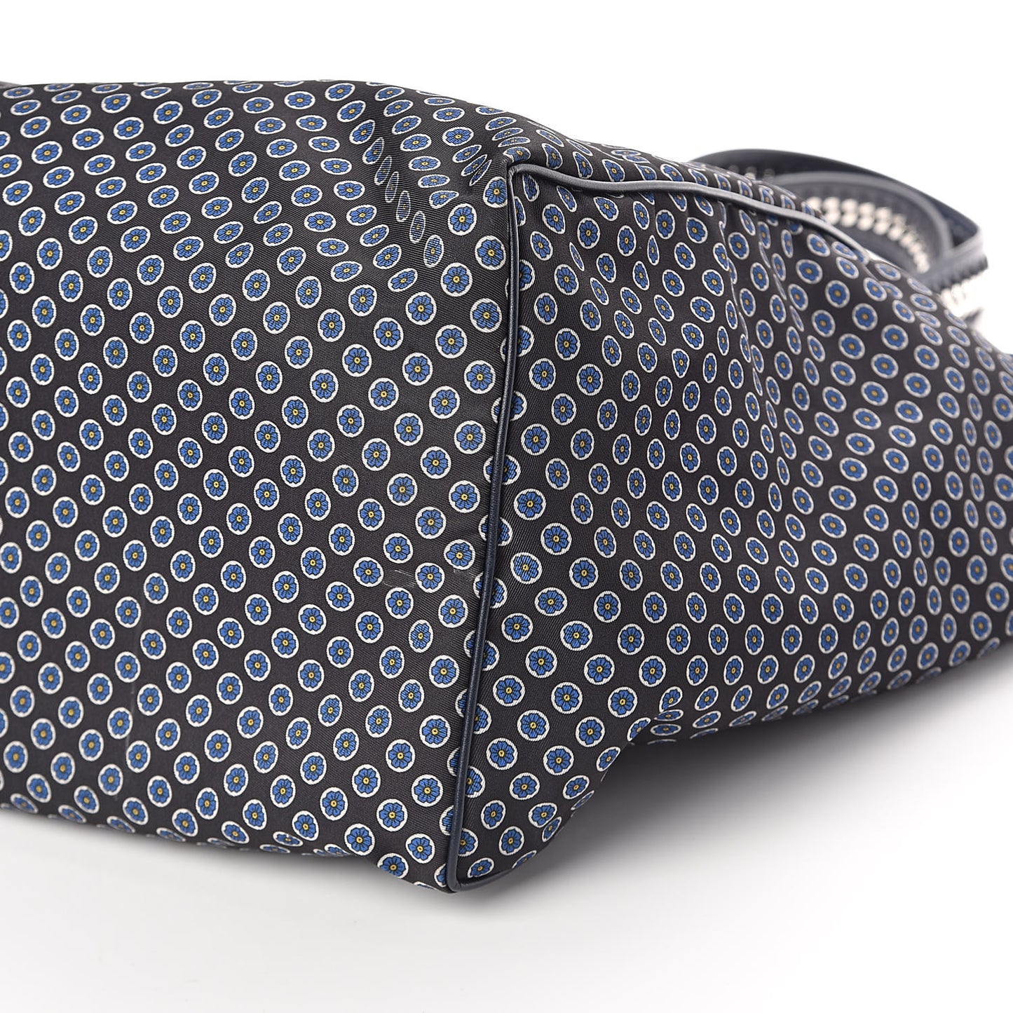 Nylon Go Flower Print Falabella Tote Blue