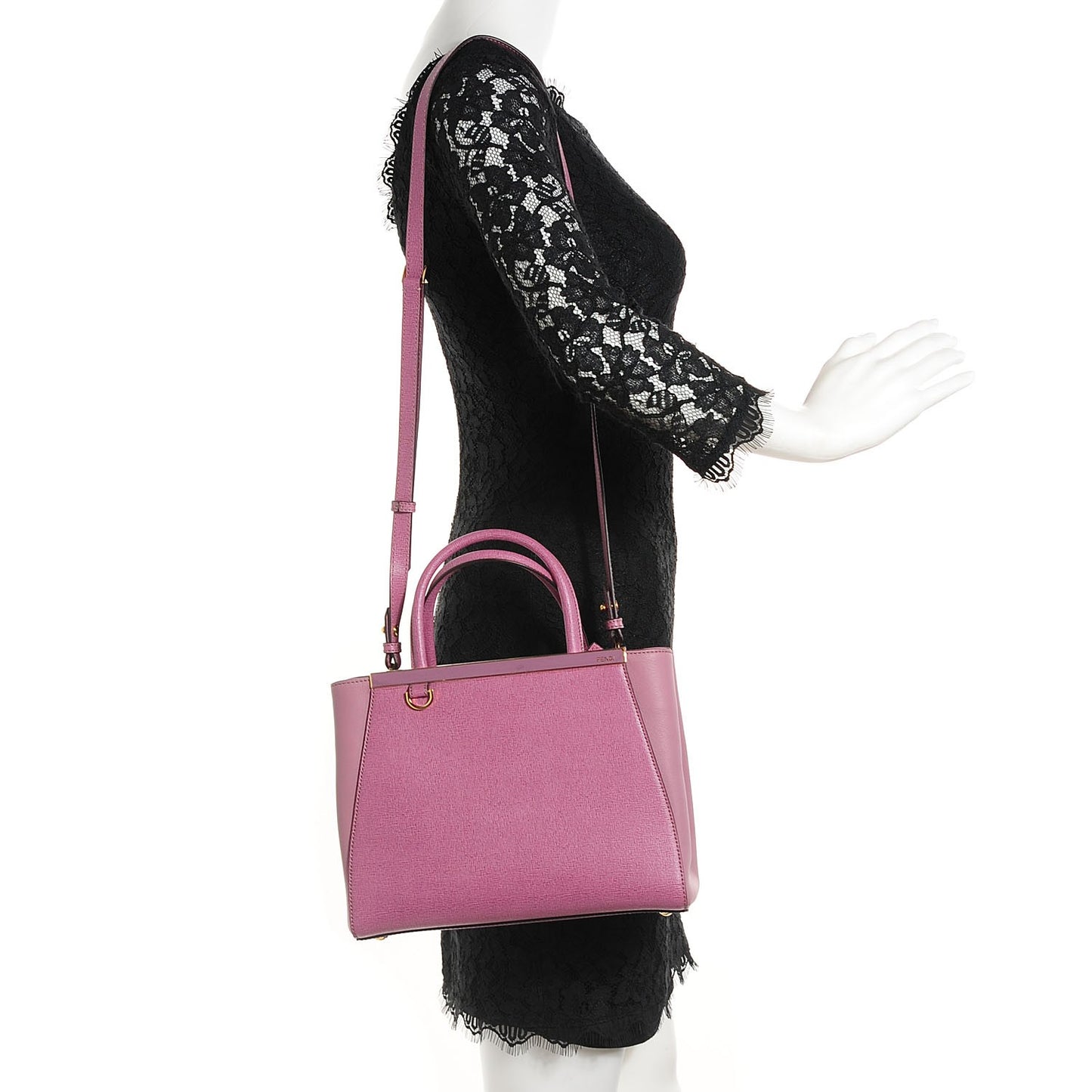 Vitello Elite Flamingo Petite 2Jours Tote Lilla Glicine