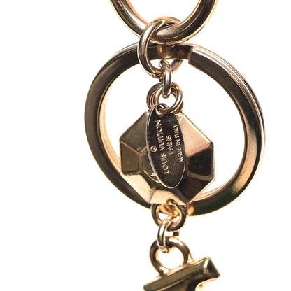 Louis Vuitton LV Facettes Bag Charm Key Holder Gold 6 of 6