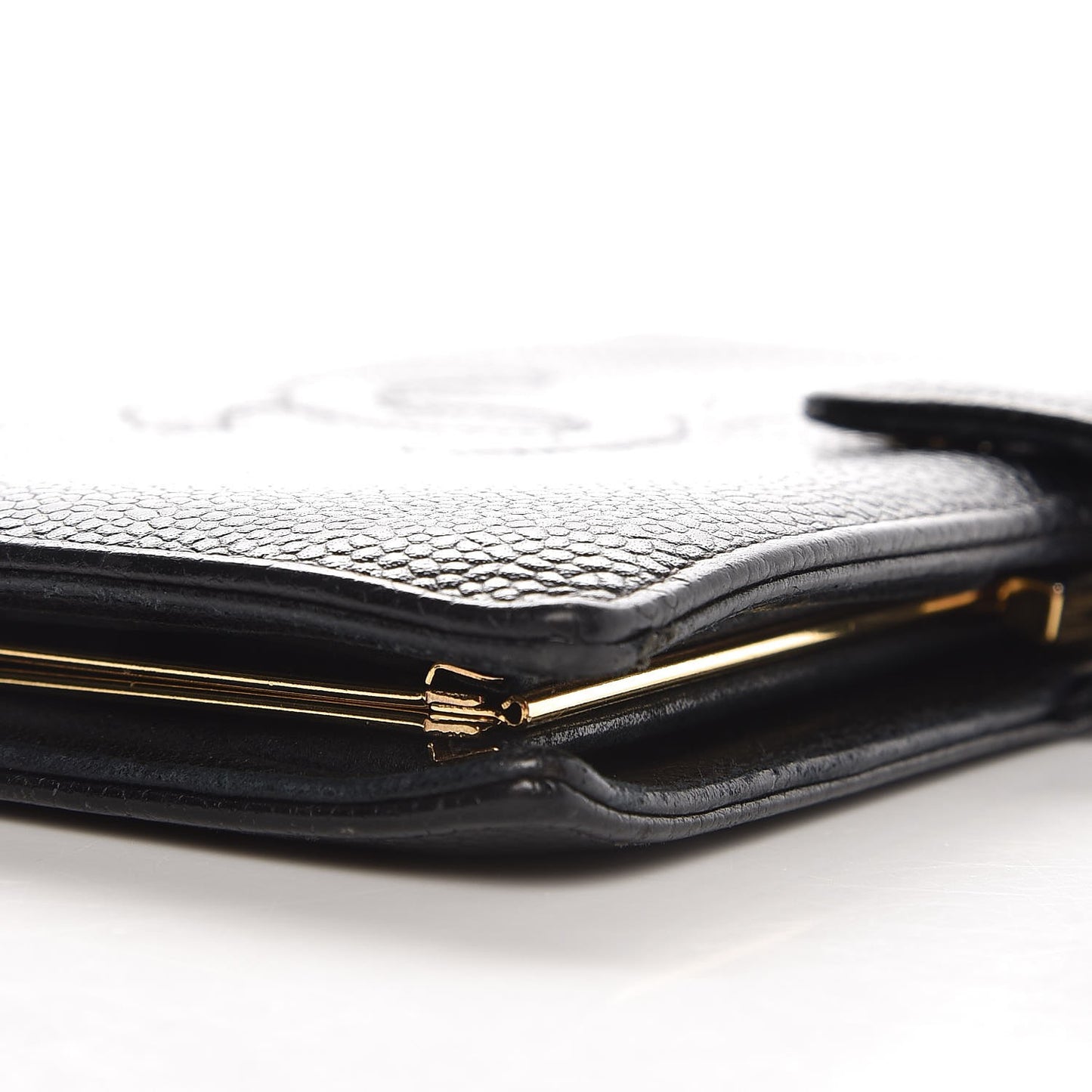 Caviar Timeless CC French Wallet Black