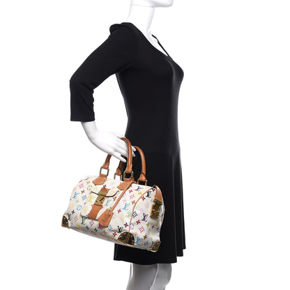 Louis Vuitton Monogram Multicolor Speedy 30 White 2 of 11