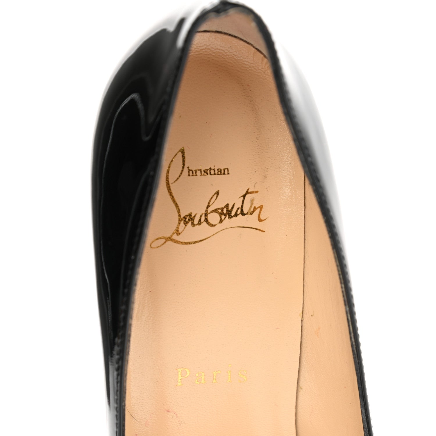 Christian Louboutin Patent Decollete 554 85 Pumps 37 Black 7 of 10