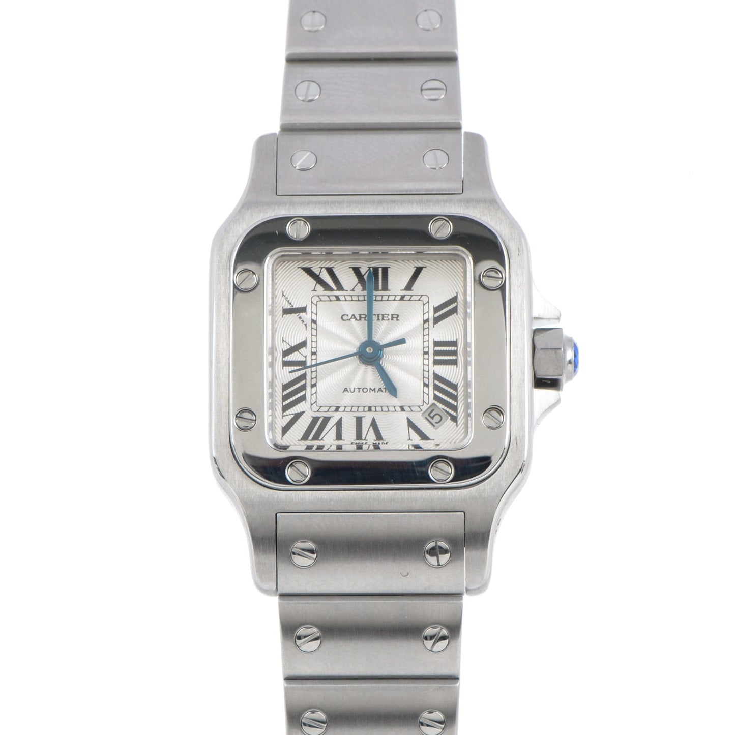 Stainless Steel 24mm Santos de Galbee Automatic Watch