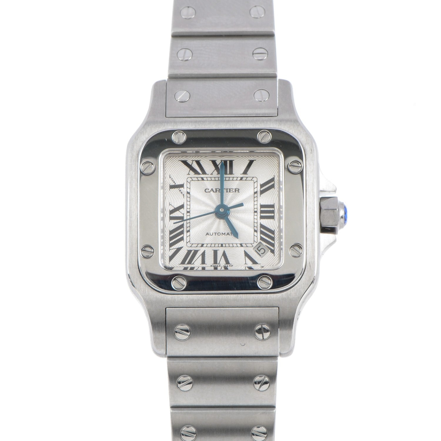 Cartier Stainless Steel 24mm Santos de Galbee Automatic Watch 1 of 9