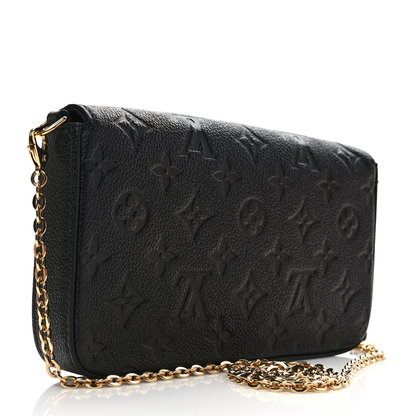 Empreinte Pochette Felicie Chain Wallet Black