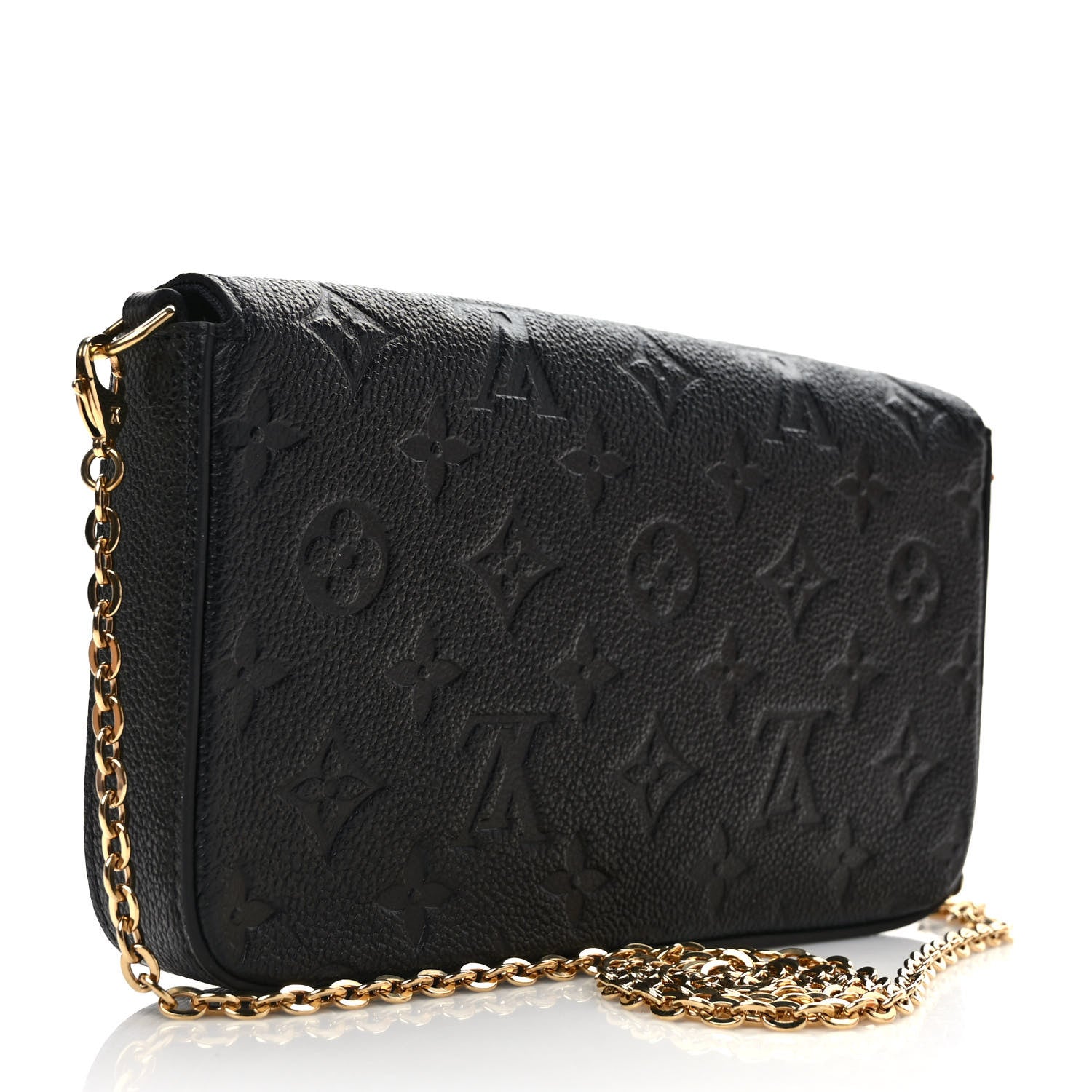 Louis Vuitton Empreinte Pochette Felicie Chain Wallet Black 4 of 10