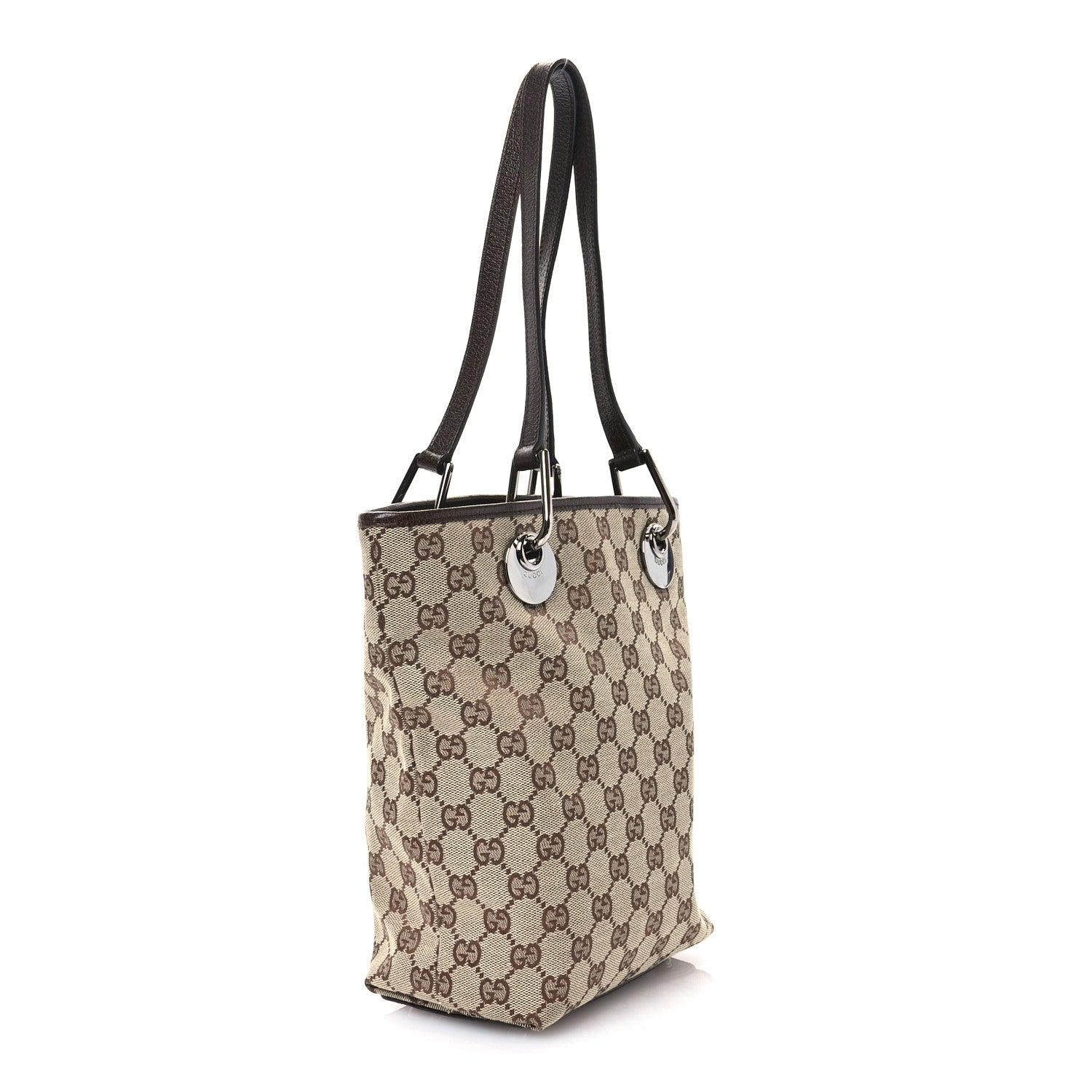 Gucci Monogram Small Eclipse Tote Brown 3 of 10