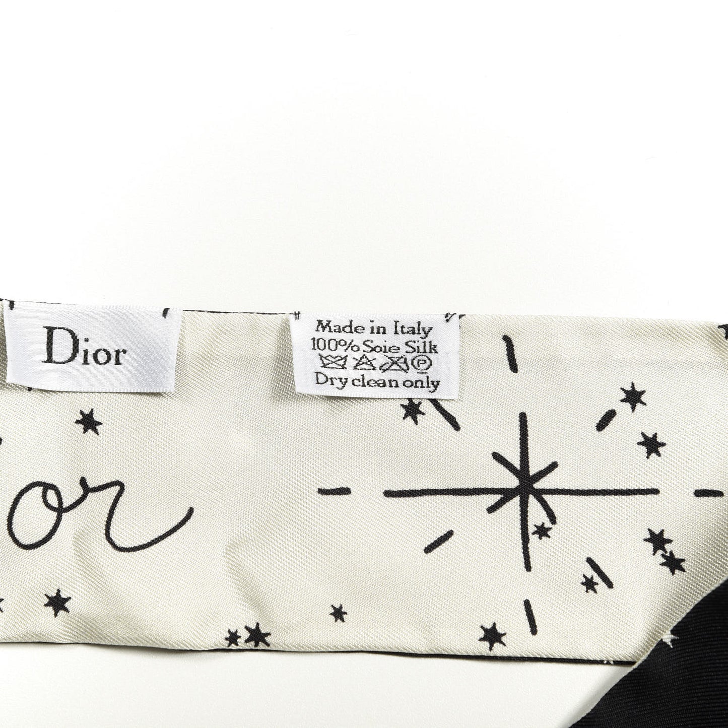 Silk Zodiac Leo Mitzah Scarf Black