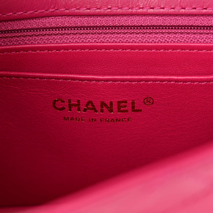 Chanel Aged Calfskin Quilted 2.55 Reissue Mini Flap Fuchsia 6 of 10
