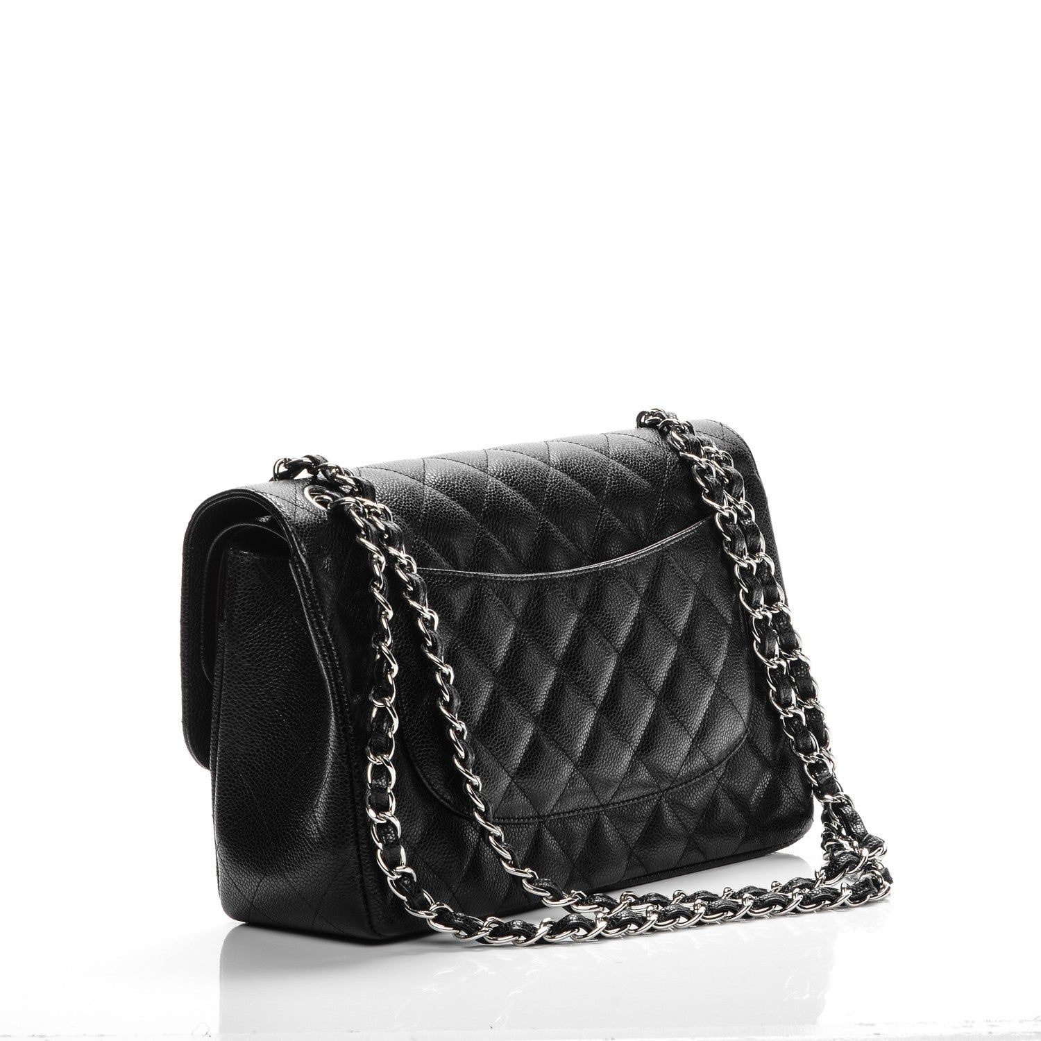 Chanel Caviar Quilted Jumbo Double Flap Black 3 of 7