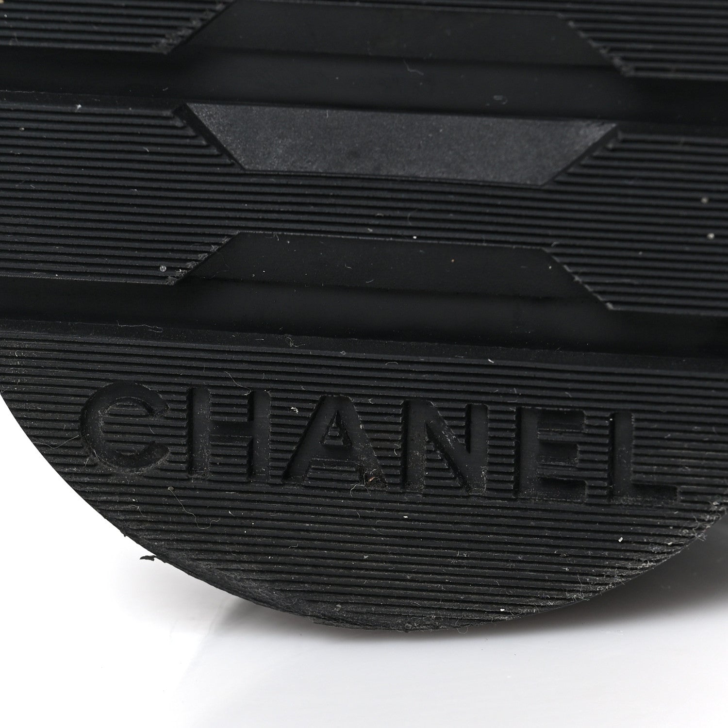 Chanel Denim Calfskin Quilted Lace Up Combat Boots 40 Blue 6 of 6