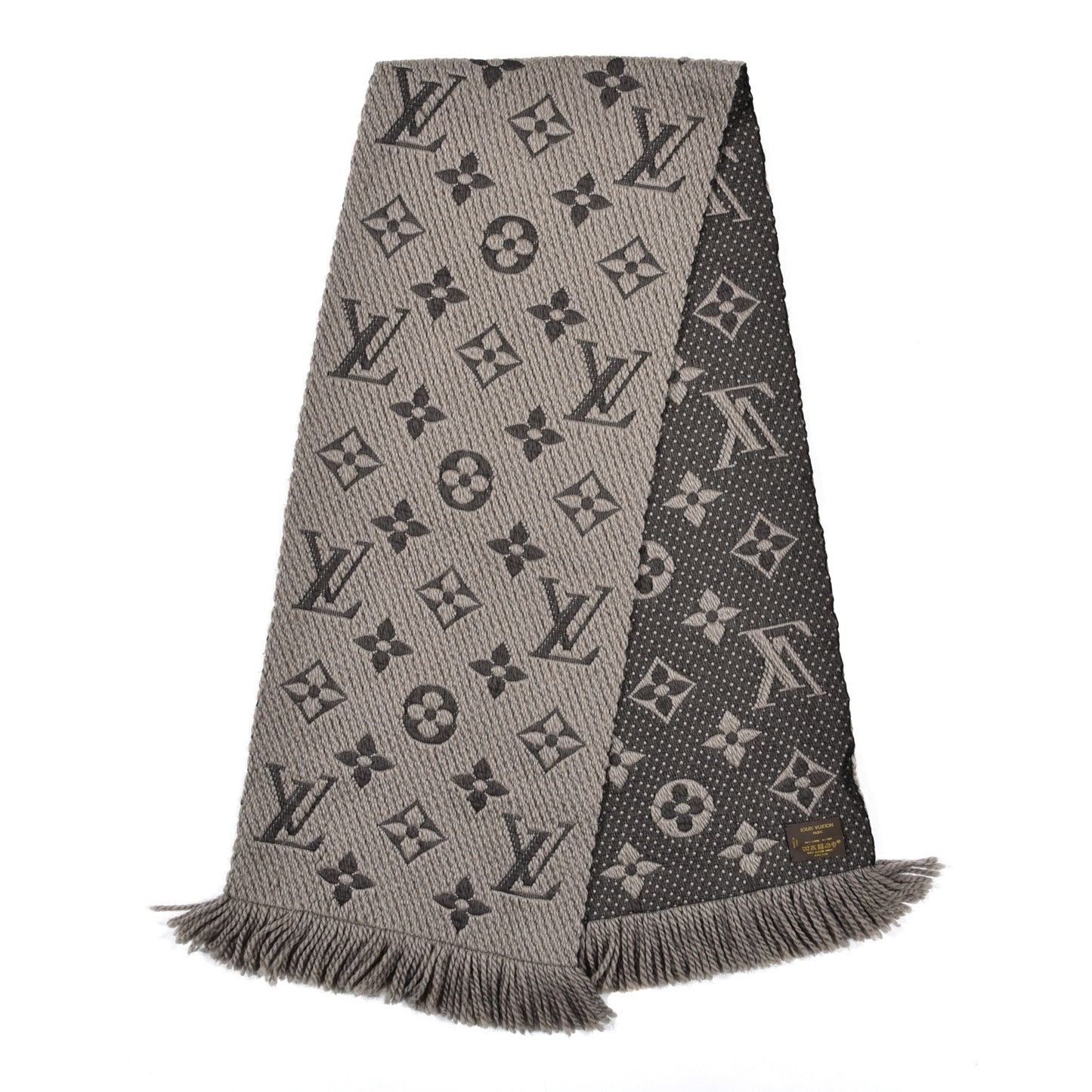Wool Silk Logomania Scarf Verone
