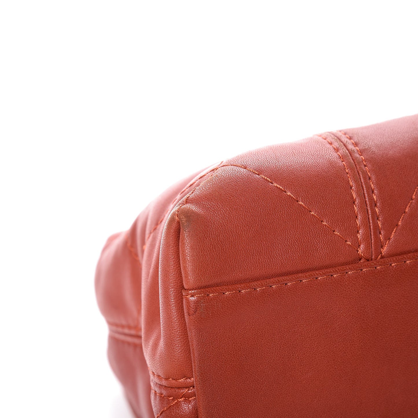 Lambskin Quilted Large Soft Touch Flap Dark Ochre