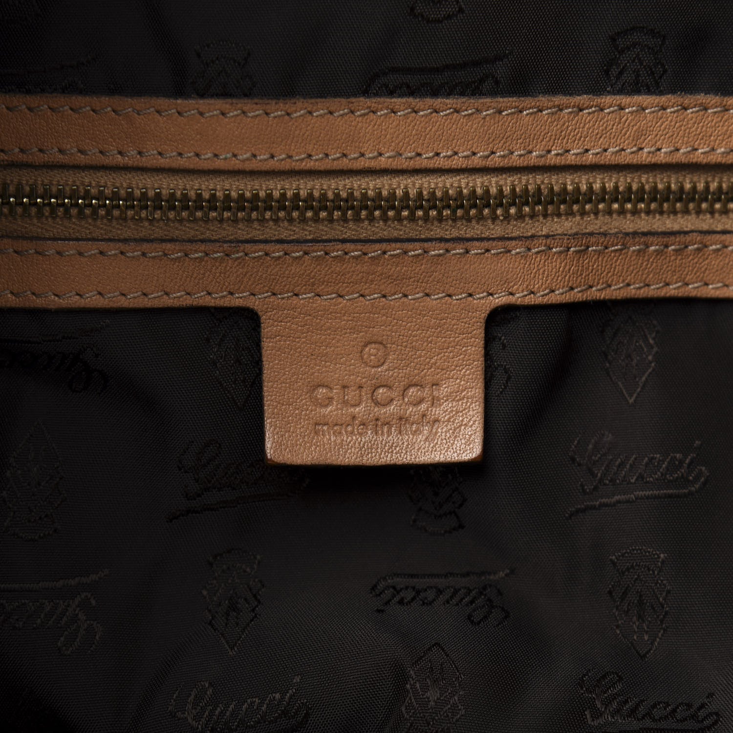 Gucci Calfskin Large Jockey Hobo Tan 6 of 15