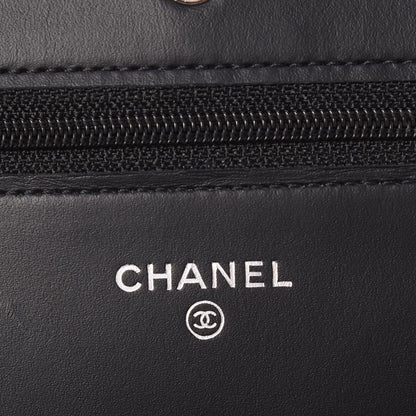 Chanel Caviar Timeless CC Wallet On Chain WOC Black 6 of 9