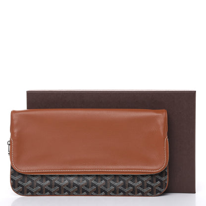 Goyard Goyardine Sainte Marie Soft Clutch Black Gold 7 of 7