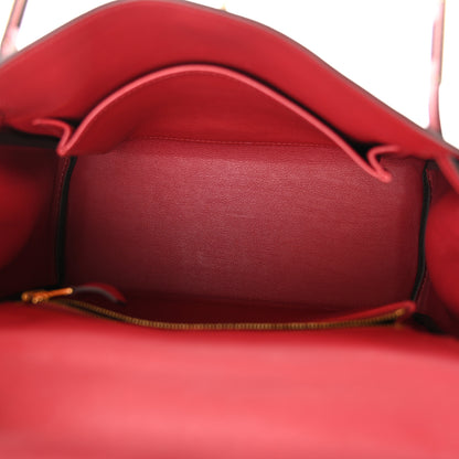 Hermes Swift Kelly Retourne 25 Rouge Grenat 5 of 11