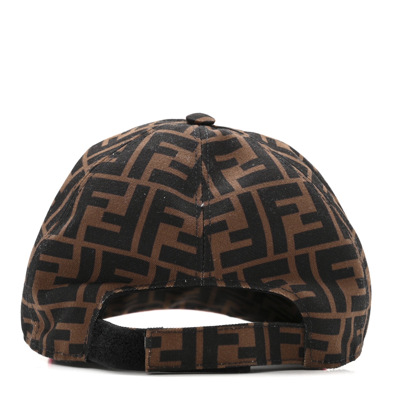 Fendi Canvas FF Reloaded Baseball Hat  Tobacco Red 6 of 8