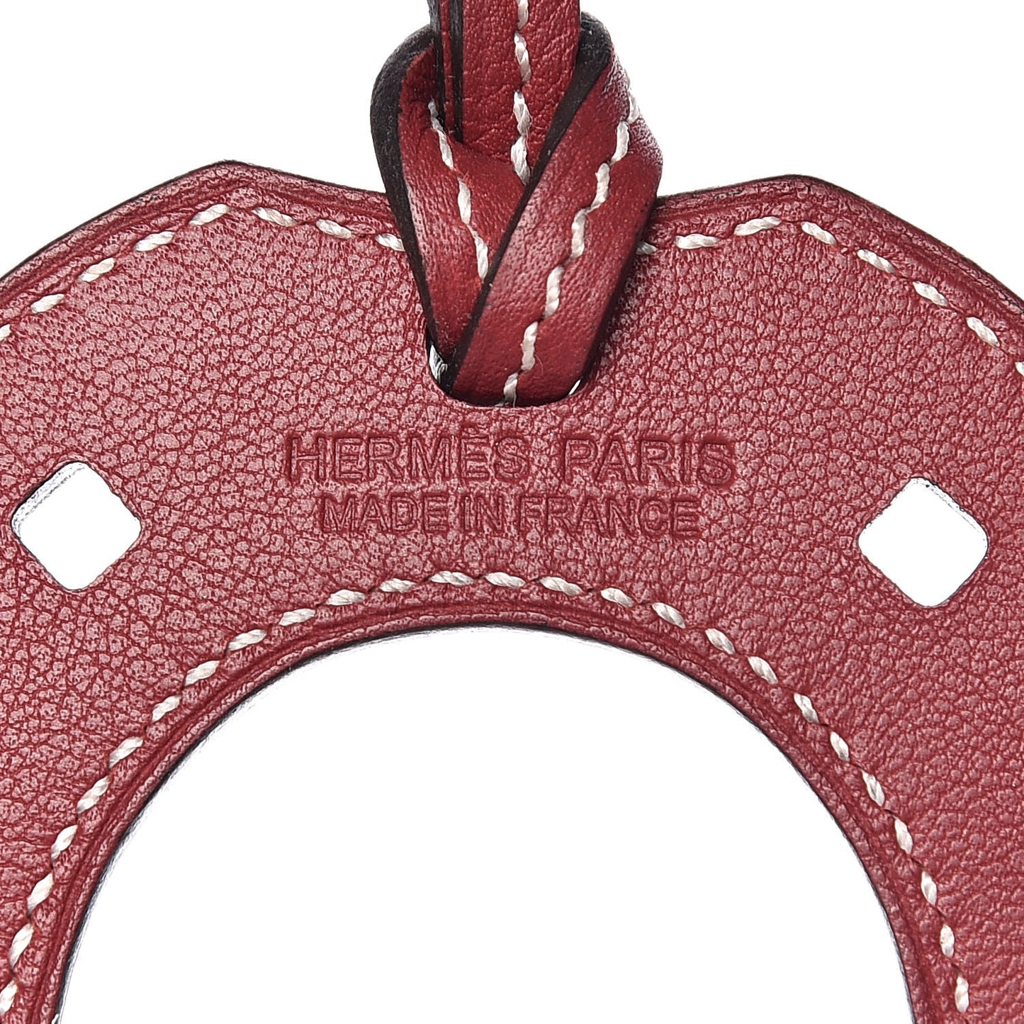 Swift Paddock Horseshoe Bag Charm Rouge Grenat