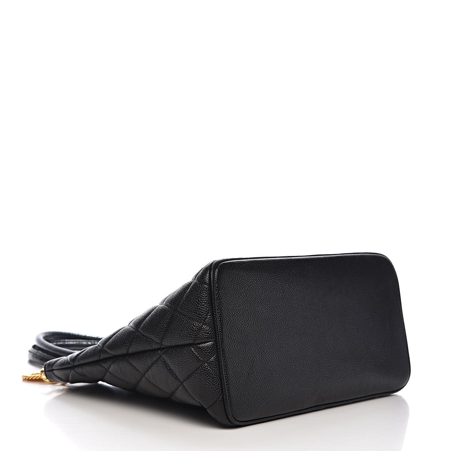 Caviar Quilted Medallion Tote Black