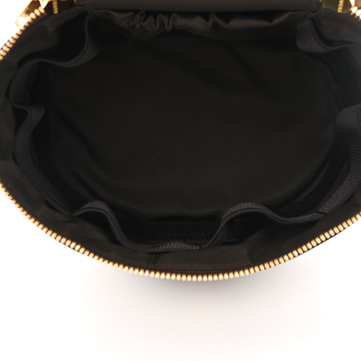 GG Supreme Monogram Textured Calfskin Web Ophidia Vanity Cosmetic Case Beige Ebony New Acero