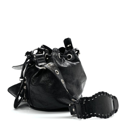 Balenciaga Agneau Arena Le Cagole Bucket Bag XS Black 3 of 9